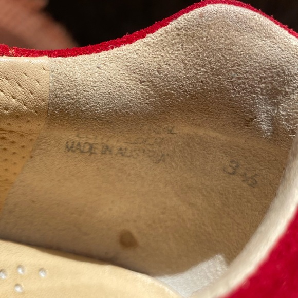 Paul Green Red Leather & Suede Elvis Sneakers | Size 6 - Picture 9 of 13